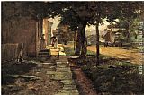 Theodore Clement Steele Famous Paintings - Street in Vernon